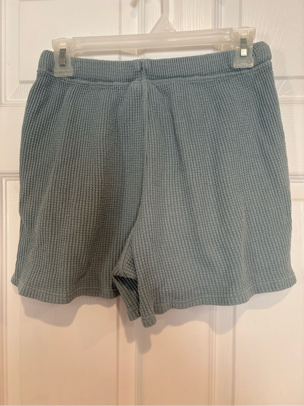 Bearded beardWaffle Knit Drawstring Shorts - Light Teal - Picture 2 of 5